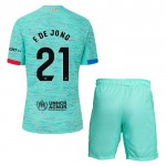 Nogometni Dresovi FC Barcelona F. DE Jong 21 Dječji Treći 2023-24 Kratkih Rukava